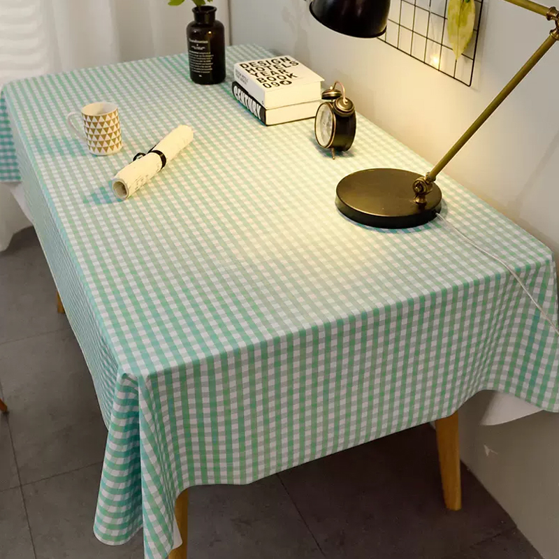 Khăn trải bàn caro decor, khăn trải bàn vintage màu pastel chống thấm nước