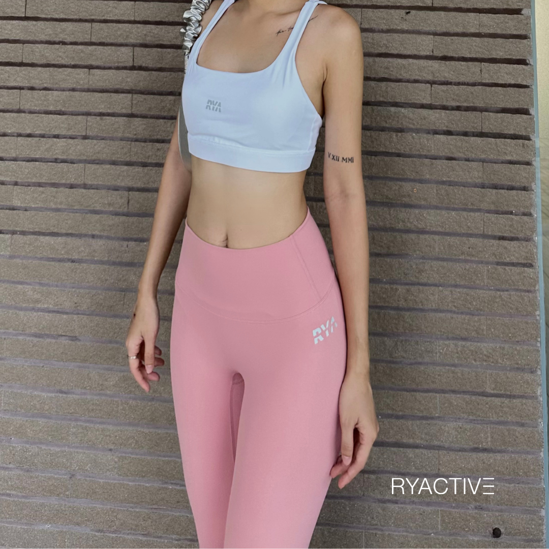 Quần legging thể thao dáng dài RYACTIVE - RYA Legging Candy Pink