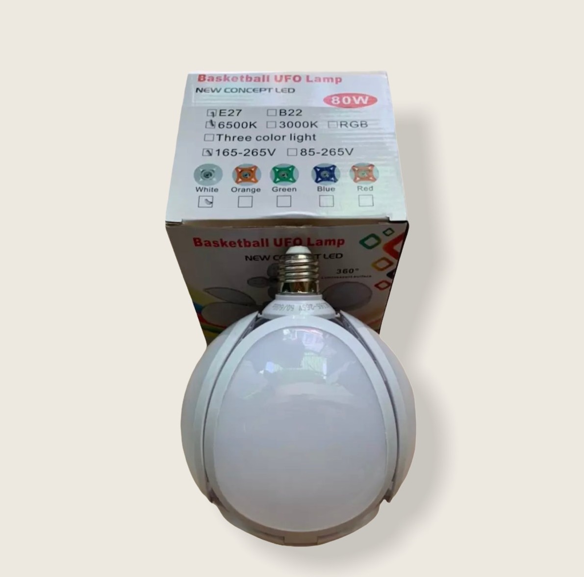 Đèn led bóng tròn 80W sáng trắng