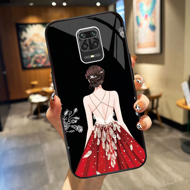 Ốp Lưng XIAOMI REDMI NOTE 9, NOTE 9S , NOTE 9 PRO mặt kính cường lực cao cấp, ốp đôi