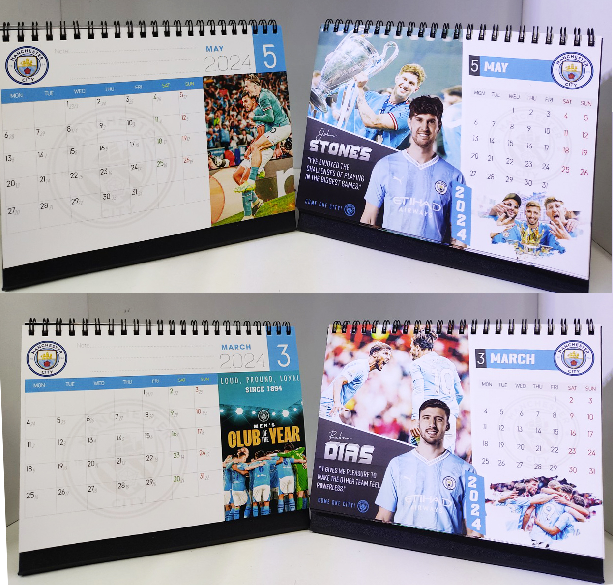 Lịch để bàn CLB bóng đá Man City năm 2024