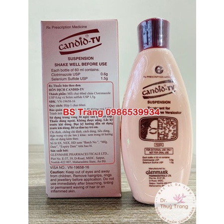 [CHÍNH HÃNG] Candid 60ml nấm da, nấm đầu