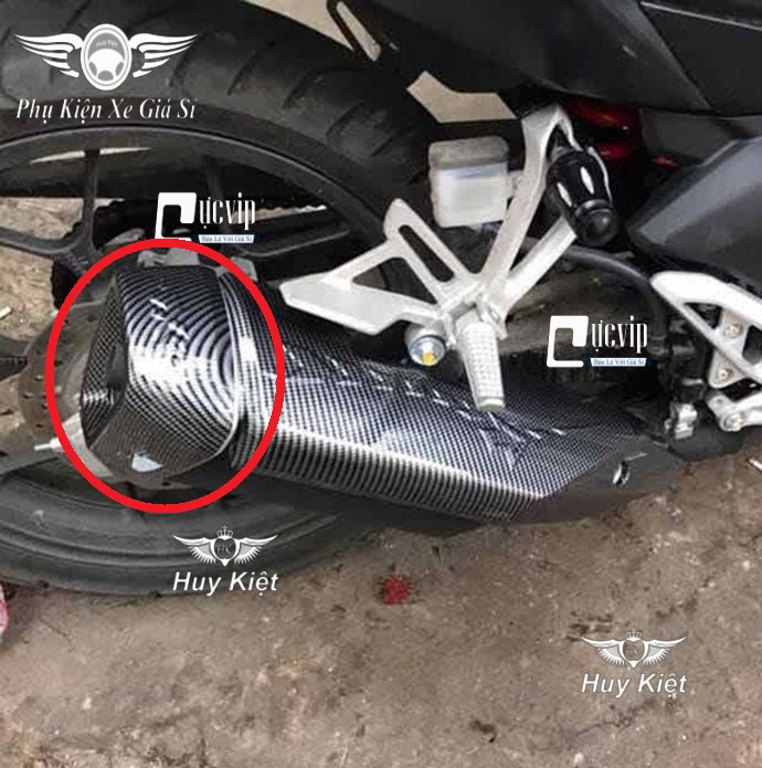 Ốp chụp đích pô carbon winner x v2, v3, winner x 2019 - 2022 hàng cao cấp ms1693