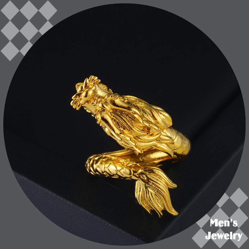 Nhẫn Nam Kim Long Mạ Vàng 24k MLMV