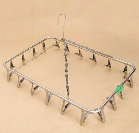 [HCM]Móc dù inox phơi đồ em bé như hình gồm 20 kẹp