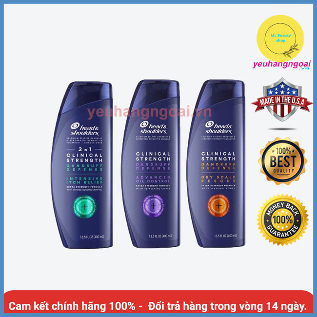 Dầu gội Head & Shoulders 400ml của Mỹ