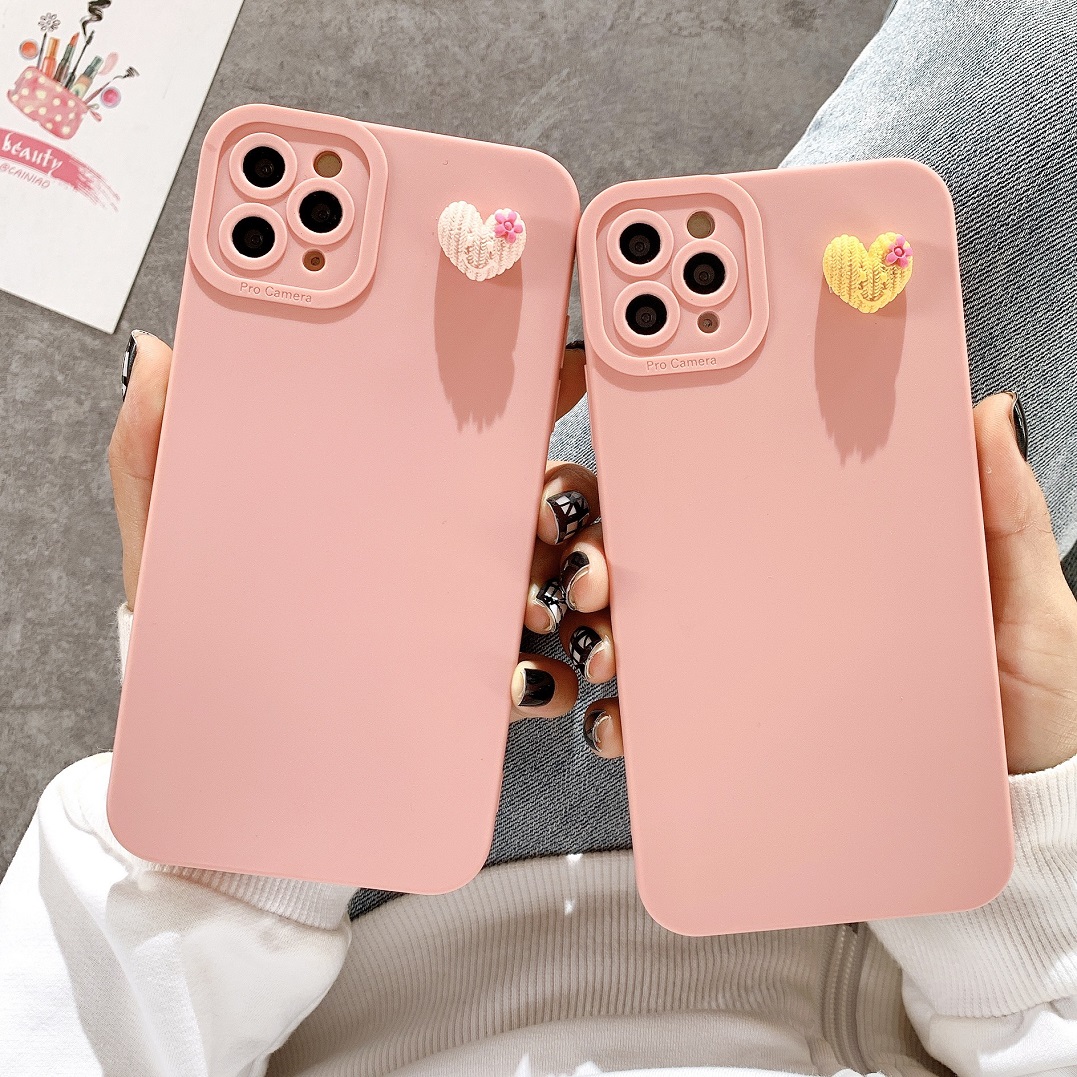 Ốp Lưng Basic Camera Nổi - Mẫu Heart Nổi