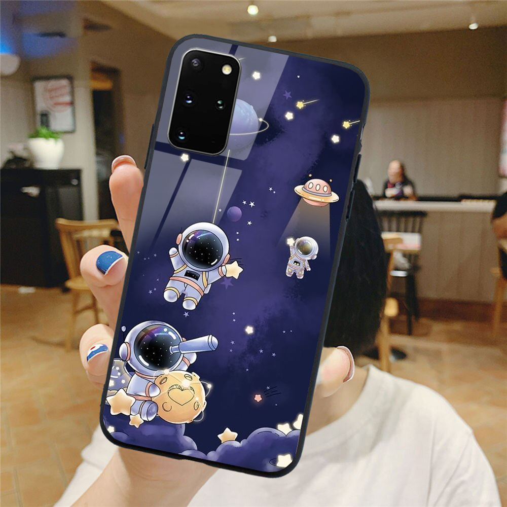 Ốp Lưng SAMSUNG S20, S20 PLUS/ S20+, S20 FE mặt kính cao cấp phi hành gia