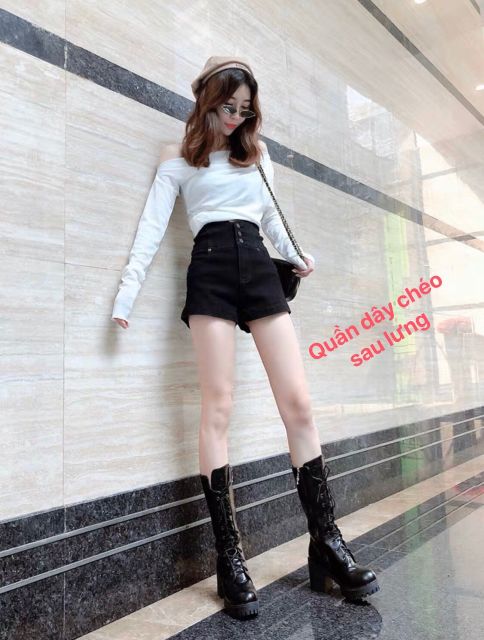 [HCM]Quần đùi kaki lưng kaki siêu cao 3 nút