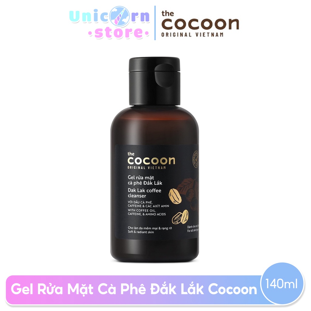 [MUA 1 TẶNG 1] Gel Rửa Mặt Cà Phê Đắk Lắk Cocoon 140ml