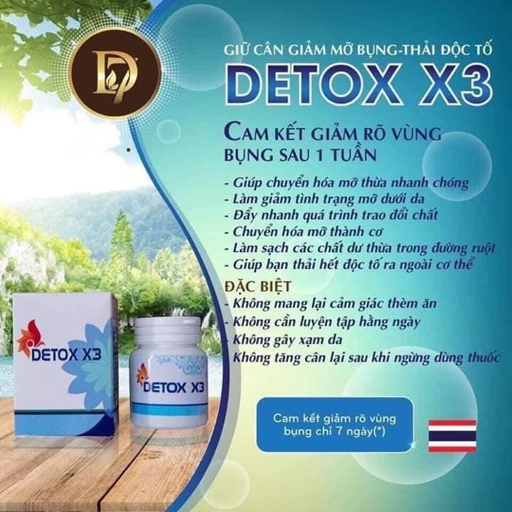 Detox x3 Giảm Cân Thái Lan