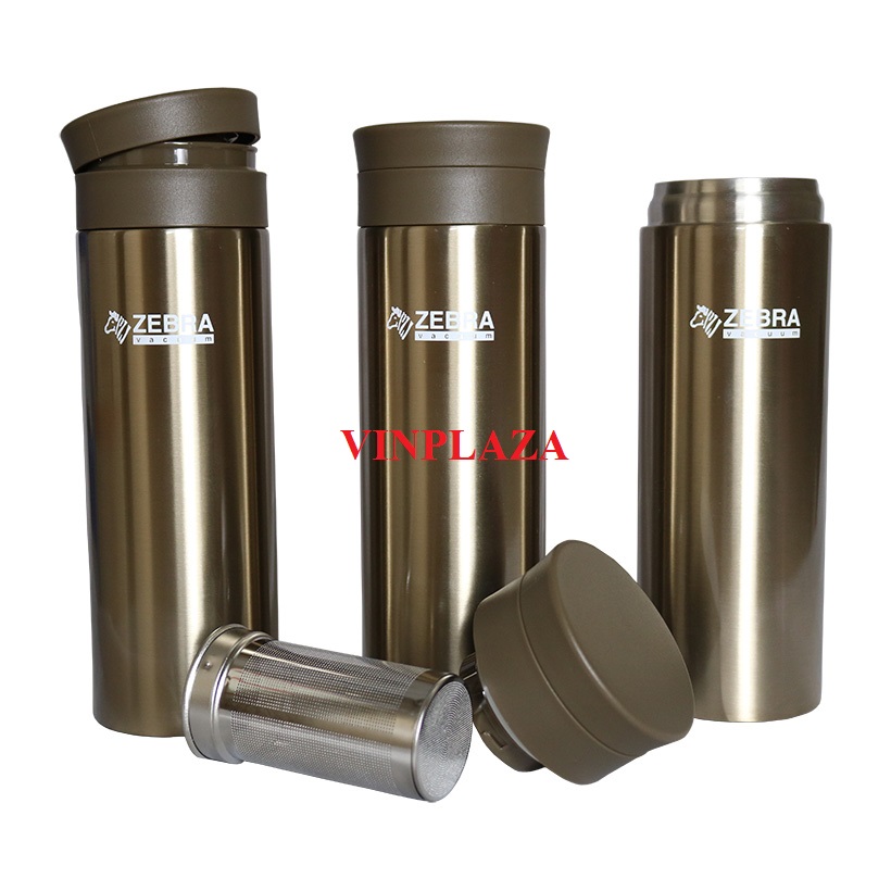 Bình giữ nhiệt Inox 0.45l Eva (Bạc, Đỏ nâu, Đồng, Xám đen) - 112915