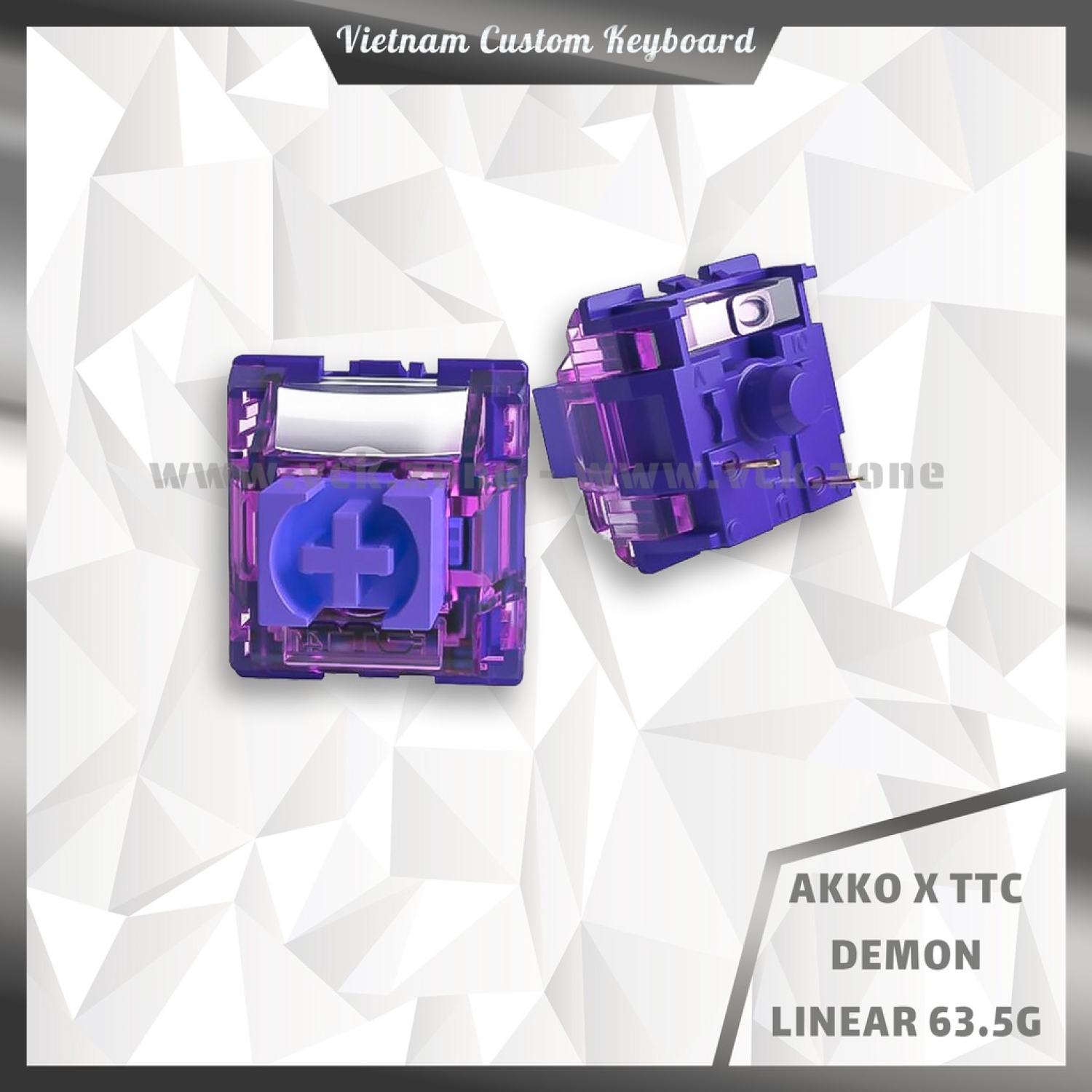 Akko X TTC Linear Switch | Pack 10 Switch Fullbox | Demon 63.5g | Princess 53.5g | VCK