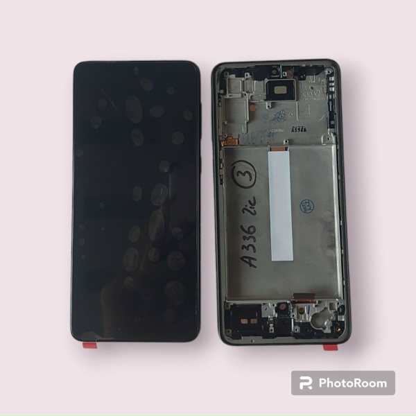 Màn hình samsung galaxy a33 5g 2022 / a336 - màn hình nguyên bộ oled 2 ic liền khung xương, màu đen