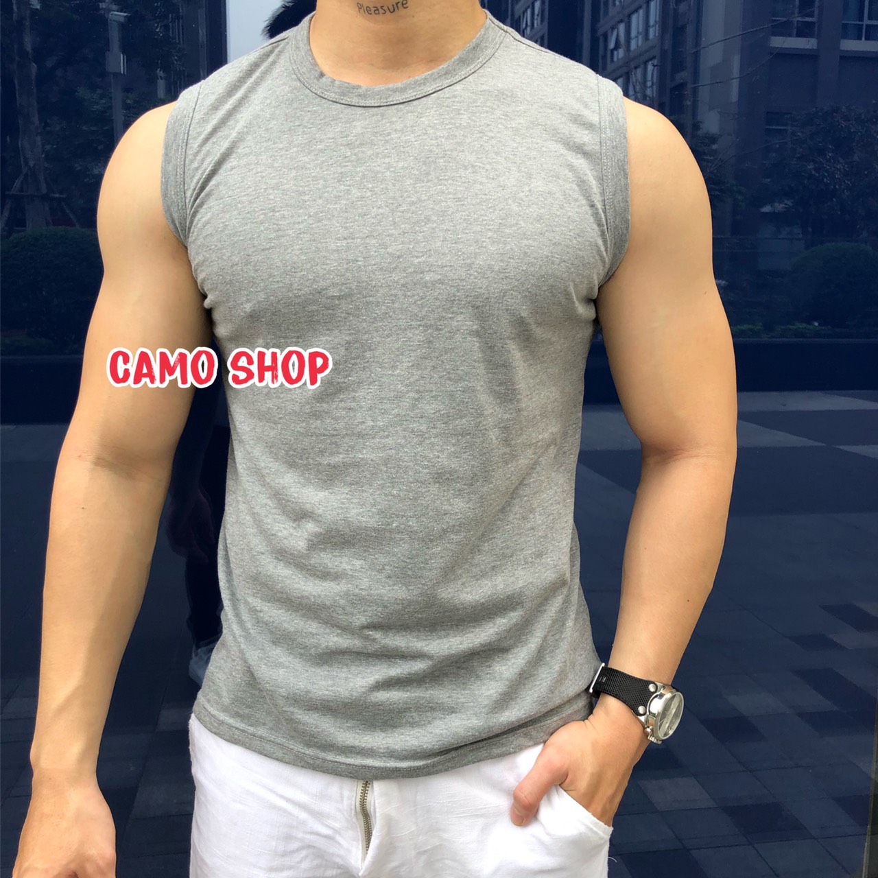 Áo Ba Lỗ Sát Nách Tanktop Nam Tập Gym Chất Vải Cotton Siêu Co Giãn Và Thấm Hút Tốt Mặc Nhà Thỏa Mái Mặc Gym Thì Hút Mặc Đi Choi Lại Đẹp