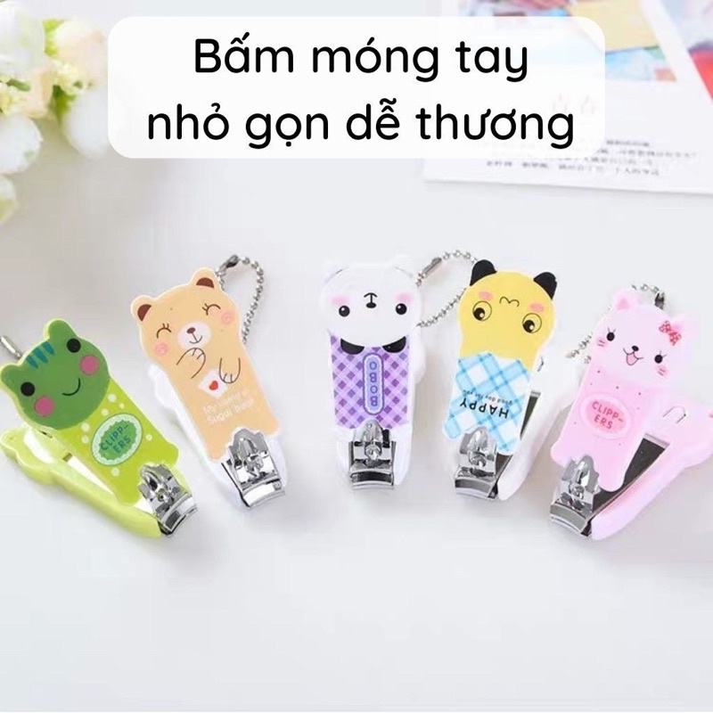 Bấm móng tay hình thú sắc màu đáng yêu