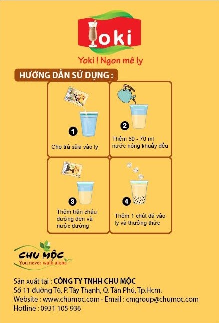 [HCM]Trà sữa trân châu đường đen Yoki 400g