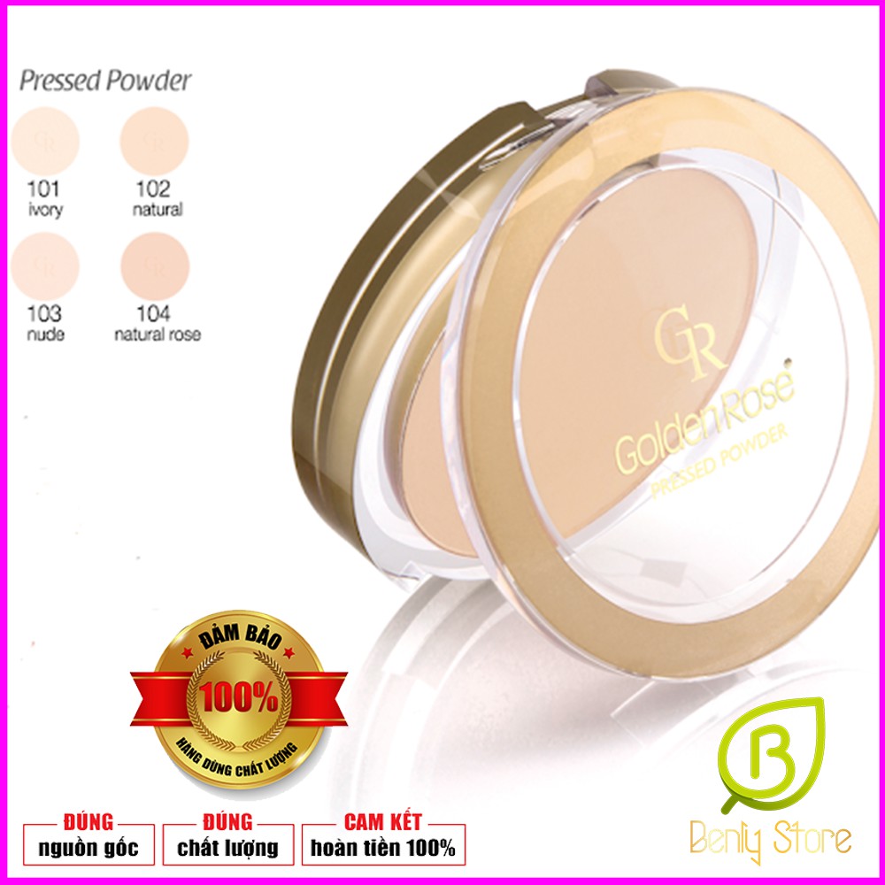 Phấn phủ trang điểm Golden Rose Pressed Powder