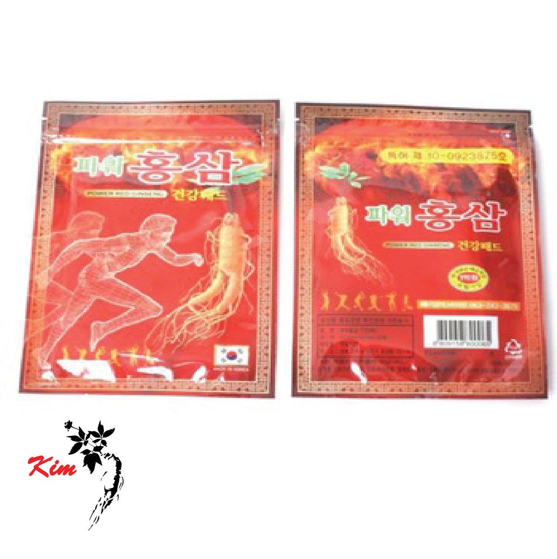 [HCM]Cao dán hồng sâm Hàn Quốc Bịch đỏ 20 miếng dán