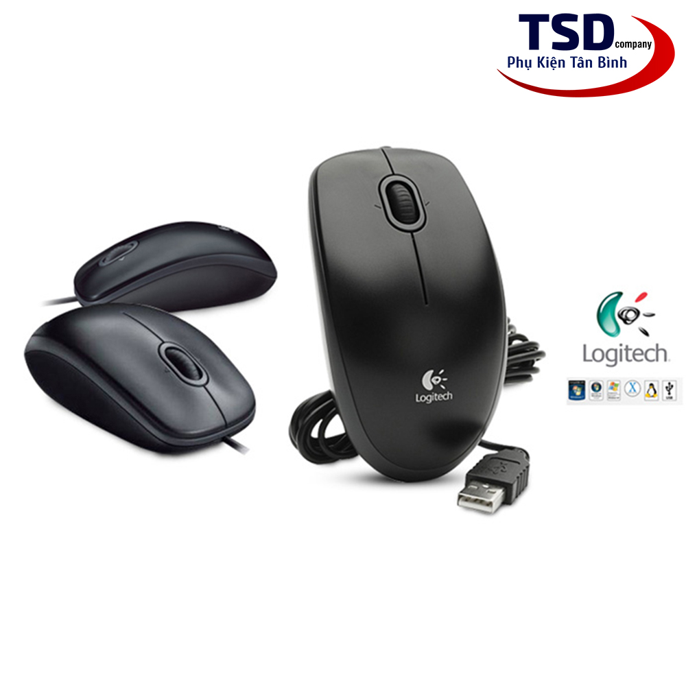 Chuột Quang USB Logitech B100 Chính Hãng 