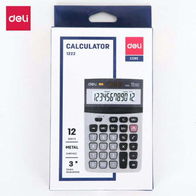 [HCM]Máy tính tính tiền deli E1222