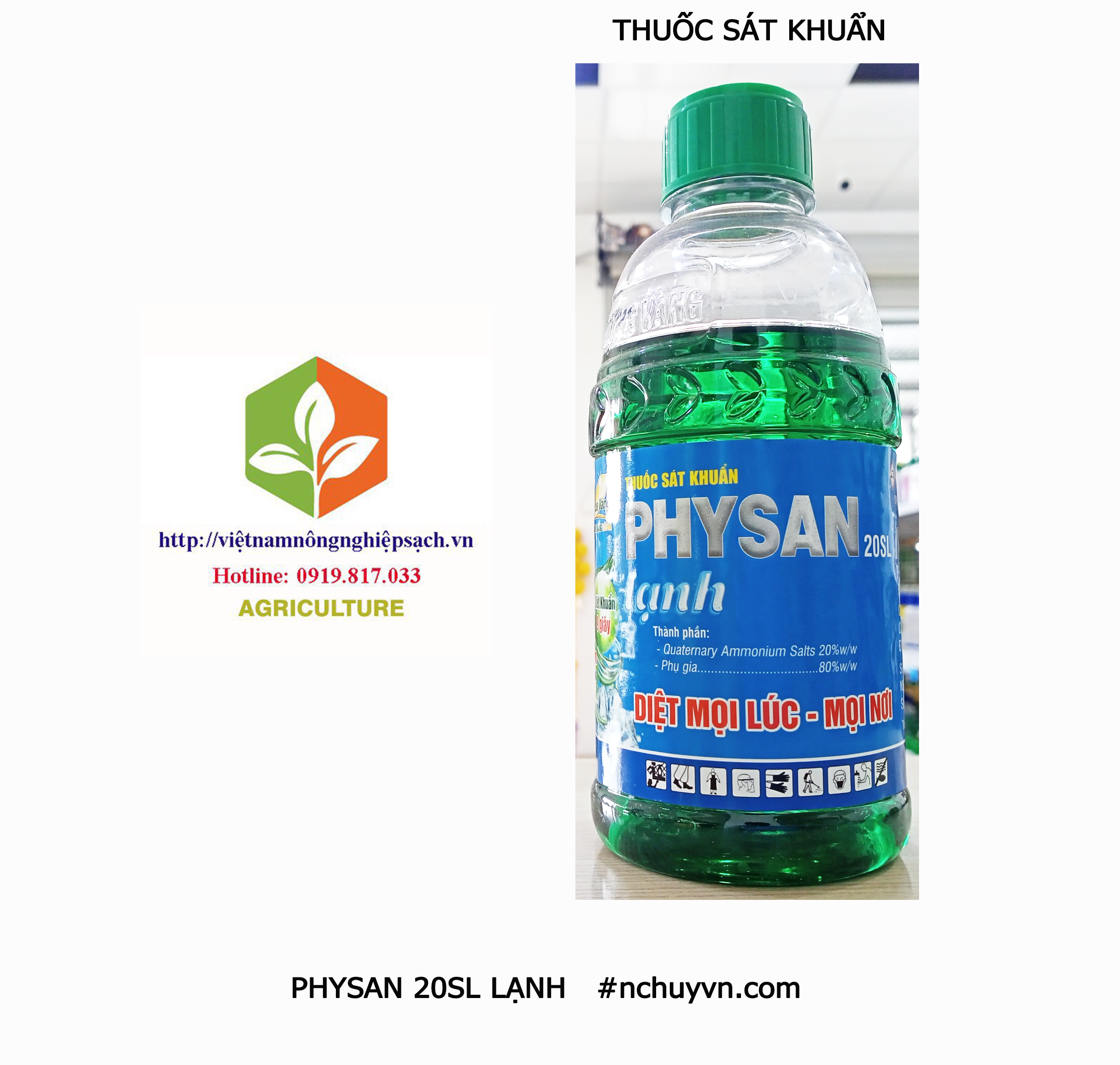 T-h-u-ố-c sát khuẩn physan 20sl lạnh 480ml