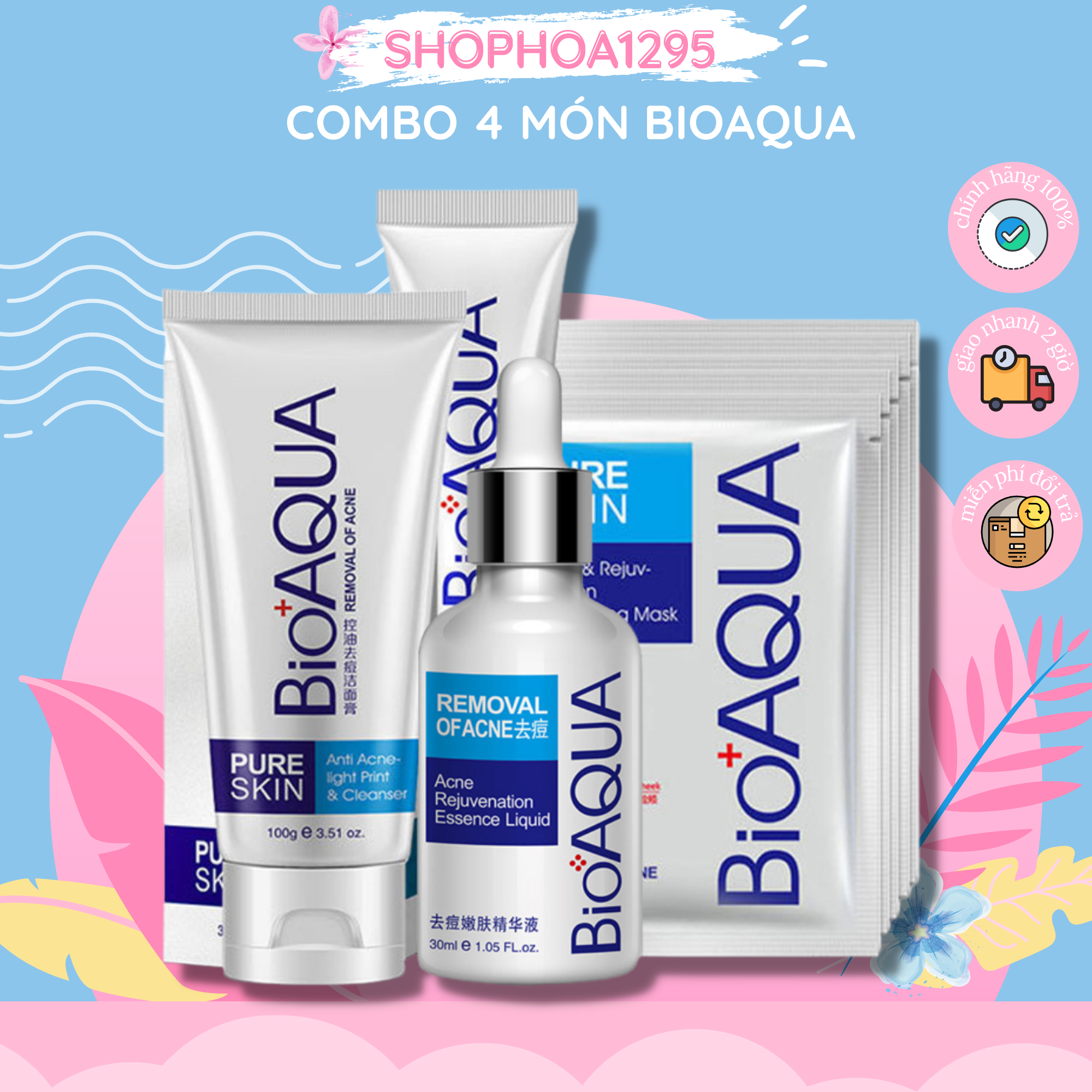 Combo Bộ  Mụn Thần Thánh Bioaqua