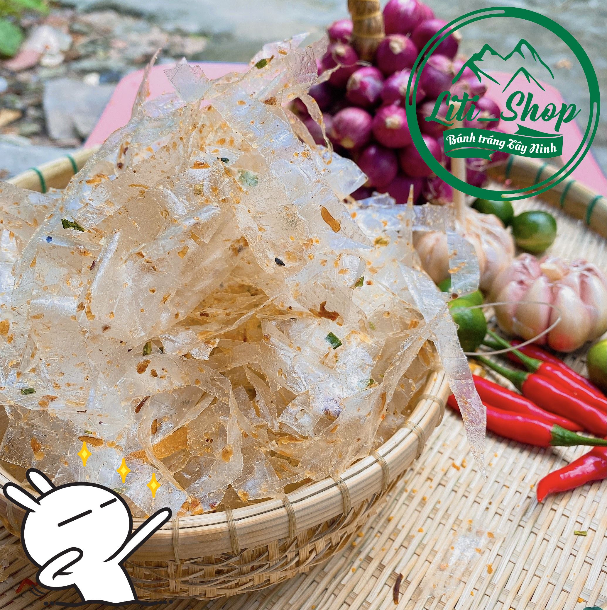 Bánh tráng Trộn Chay 500Gr [Loại hảo hạng]