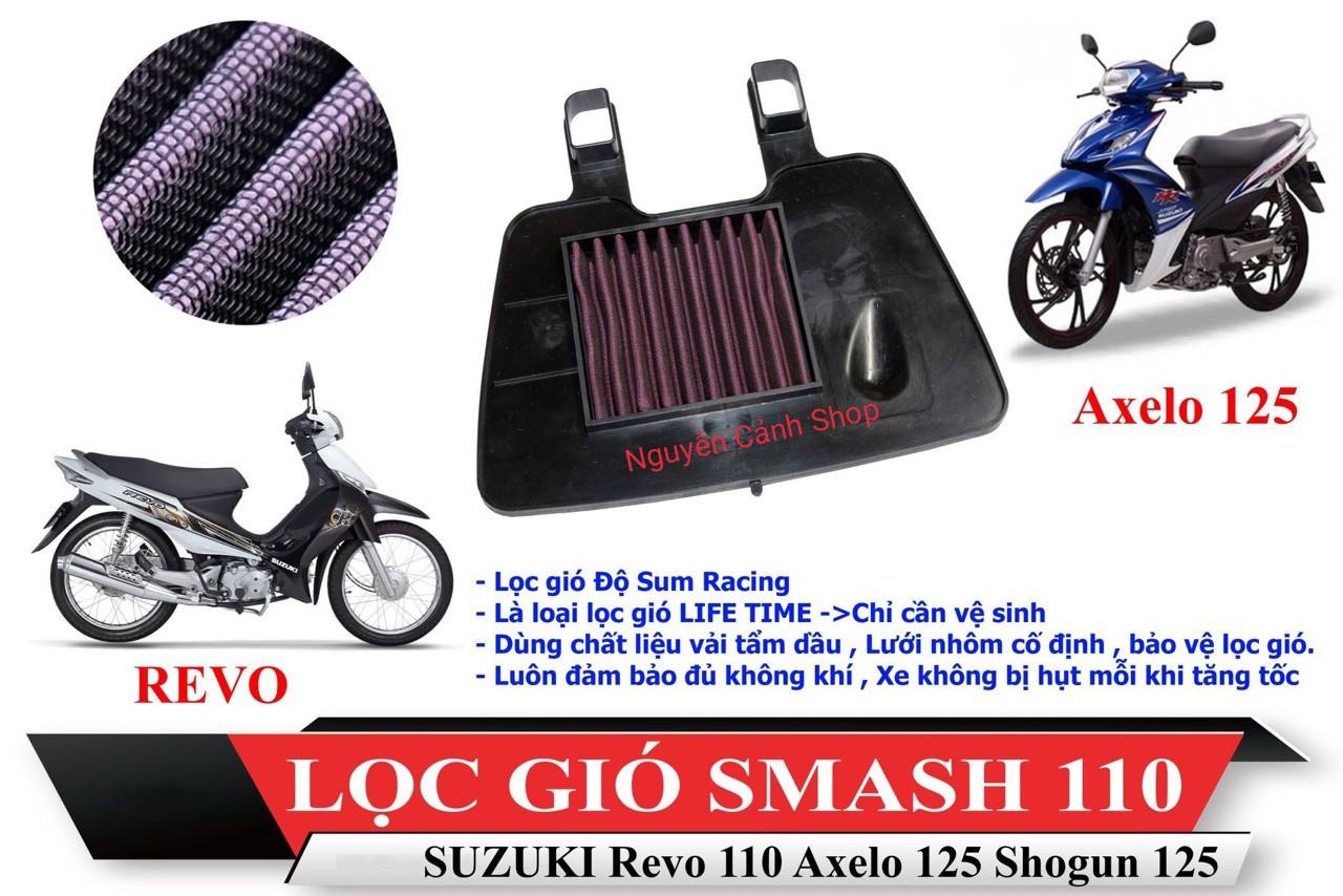 lọc gió XE AXELO ĐỘ lưới đỏ