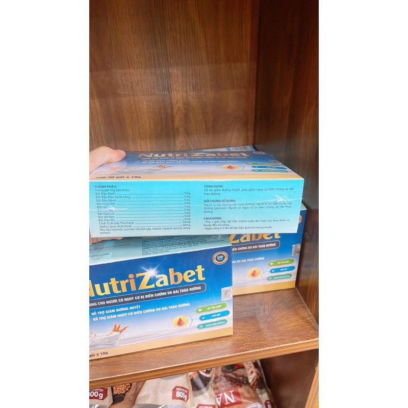 NutriZabet - Combo 3 Hộp 30 Gói
