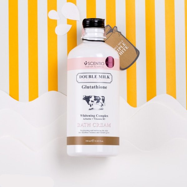 Sữa Tắm Trắng Da Thái Lan Scentio Double Milk 350ml