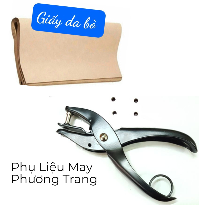 Combo 10 tờ giấy rập và 1 kìm lấy dấu rập
