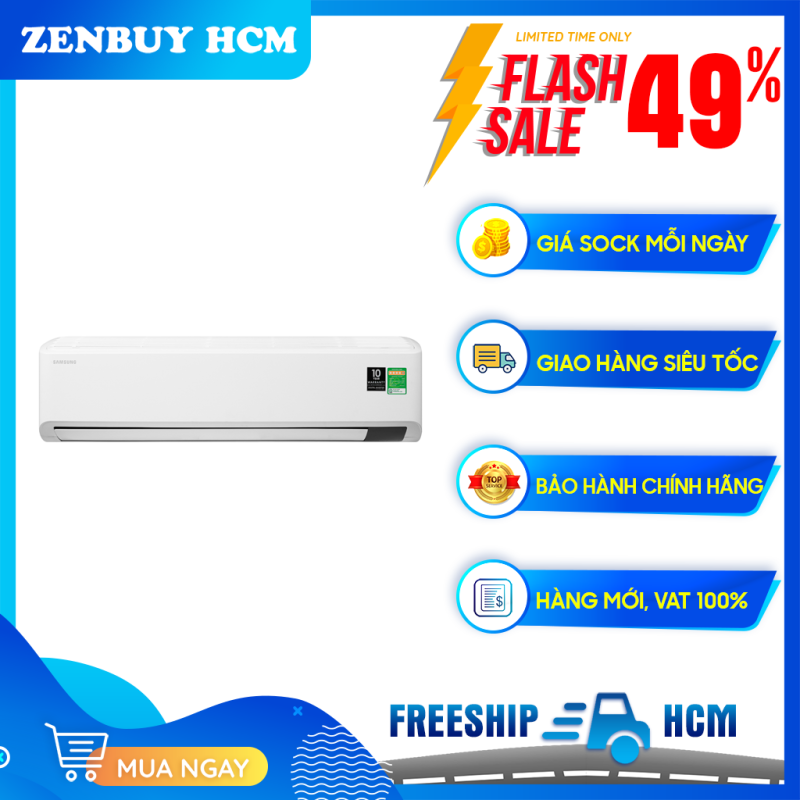 Máy lạnh Samsung Inverter 2.5 HP AR24TYHYCWKN/SV -Công suất lạnh 21.500 BTU, Máy lạnh Inverter, Công suất tiêu thụ trung bình 1.85 kW/h chính hãng