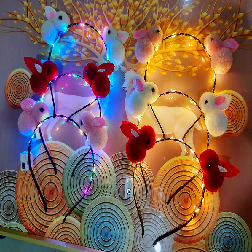 Cài tóc Tai thỏ phát sáng