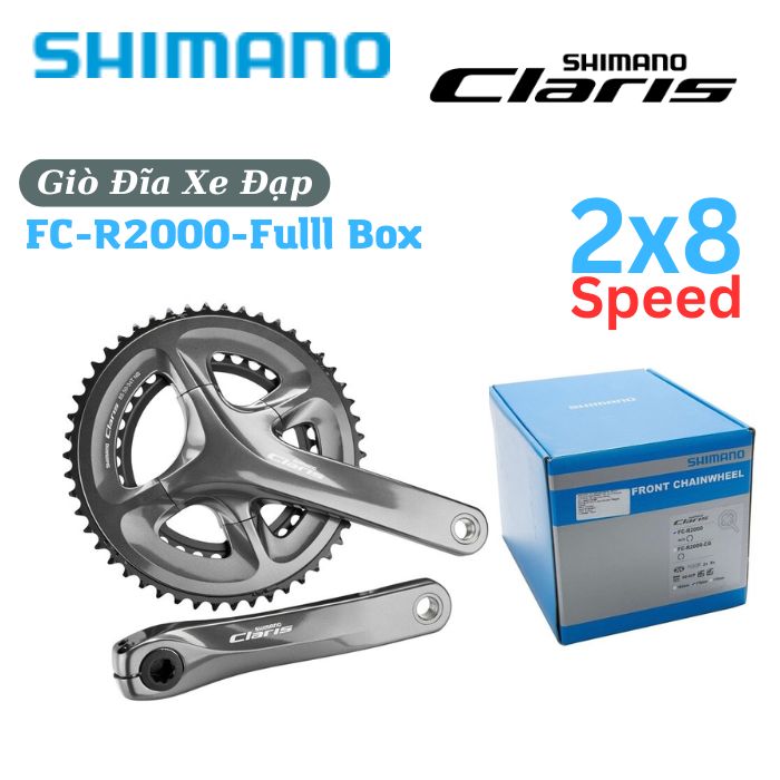 Shimano Pédalier Claris FC-R2000 2x8s 50-34T - acheter sur
