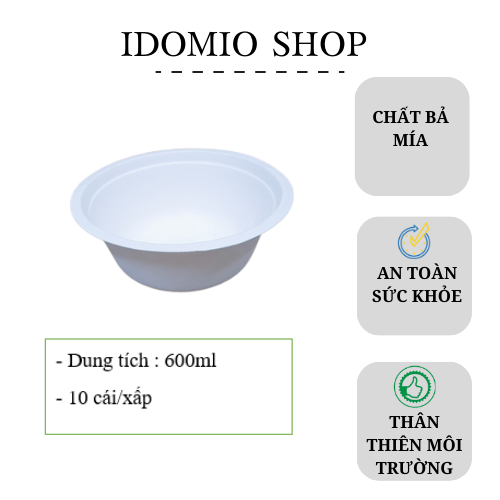 Tô Giấy Bả Mía 600ml Gracz - 50 Cái/Xấp