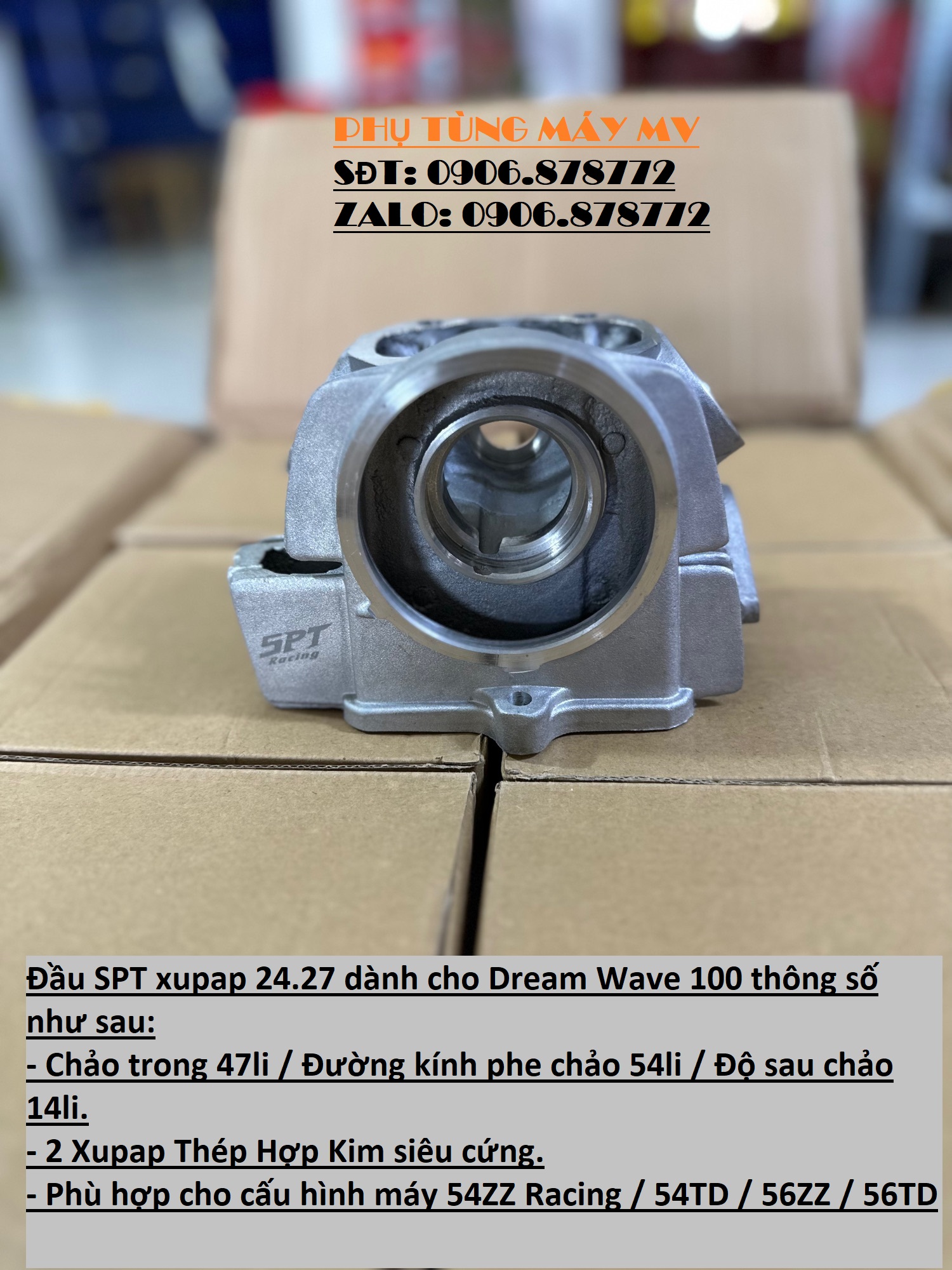 Đầu SPT xupap 24.27 dành cho Dream Wave 100