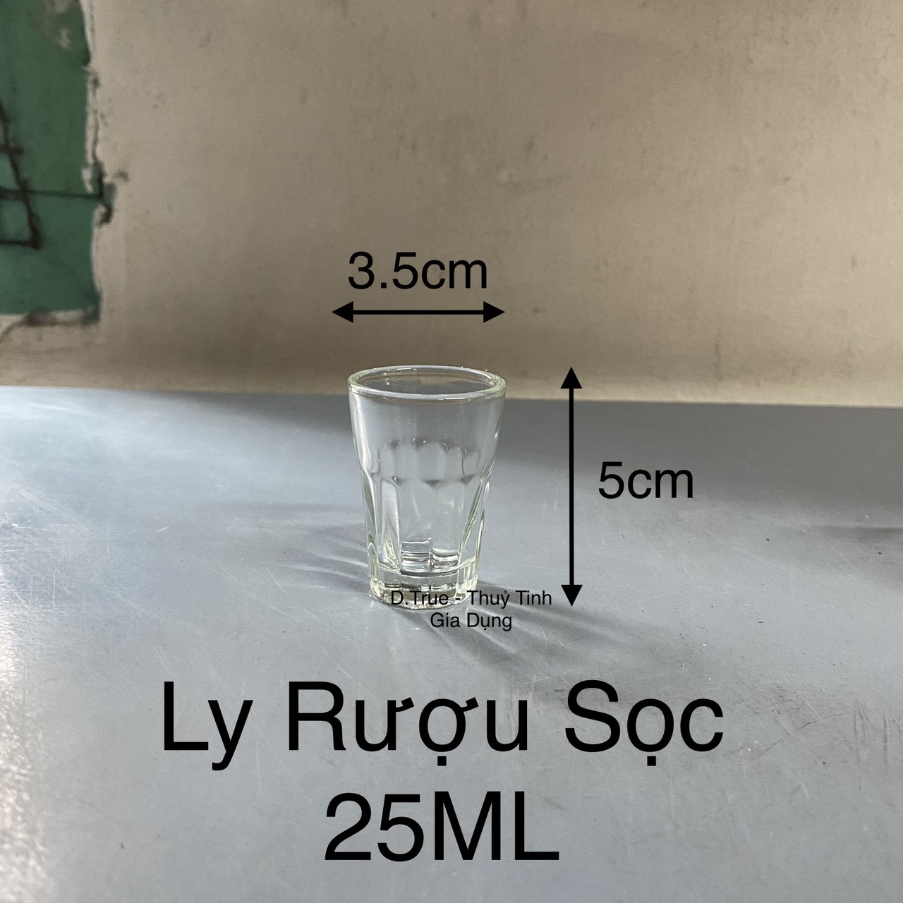 Set 12 ly sọc nhỏ chuyên dùng uống rượu 25ml