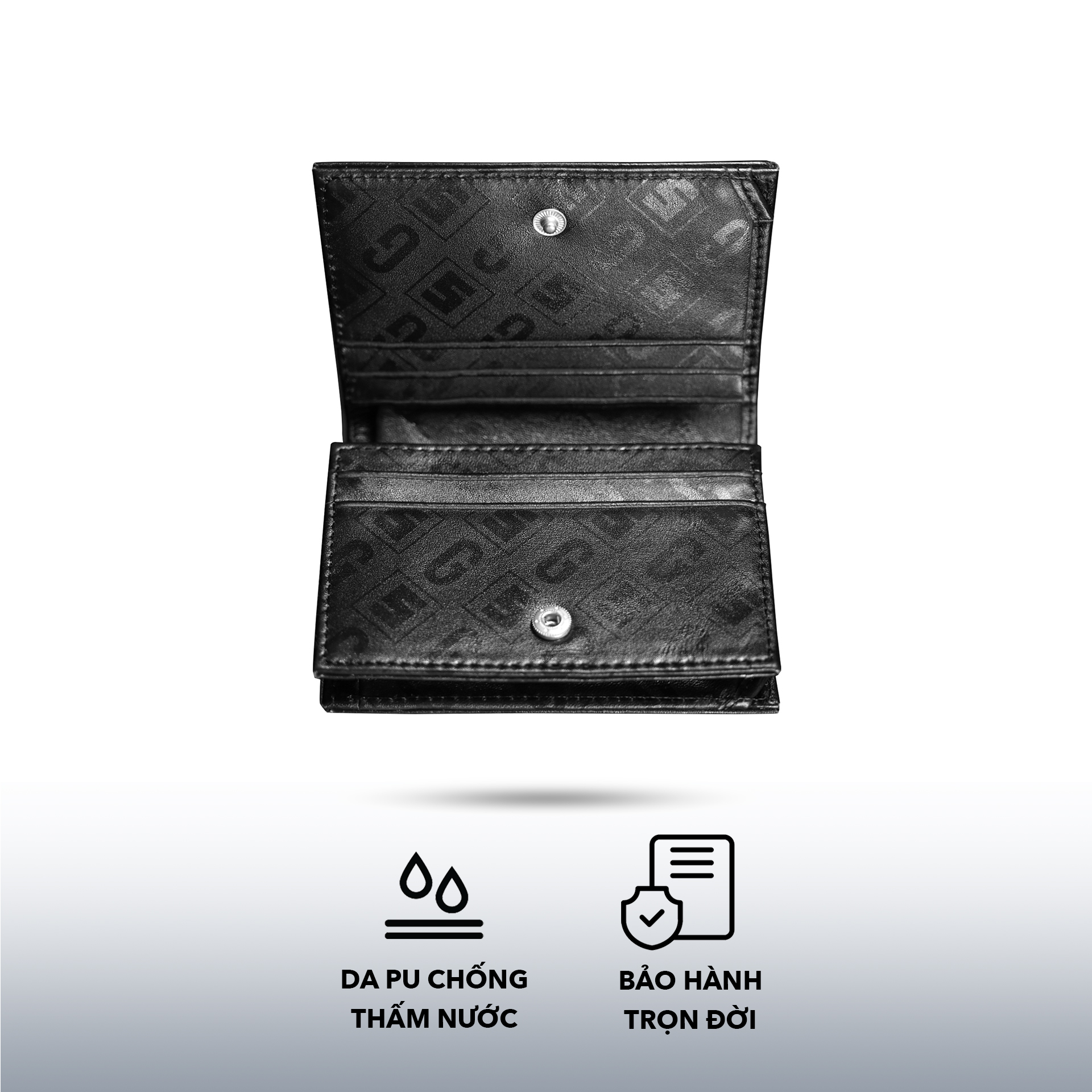 Ví Gập Đôi Nữ, Nam SAIGON SWAGGER® Da Thật Cao Cấp ECLIPSE FOLD WALLET