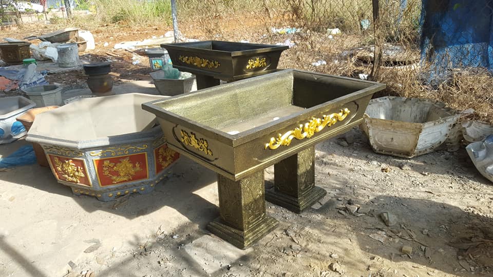 khuôn chậu cảnh chữ nhật 95 (khuôn chậu ABS có lòng trong)
