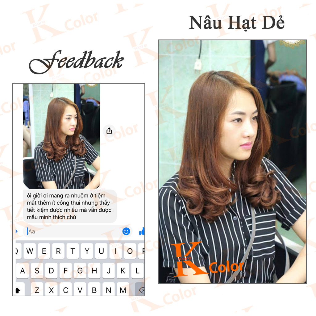 Thuốc nhuộm tóc Nâu Hạt Dẻ kcolor