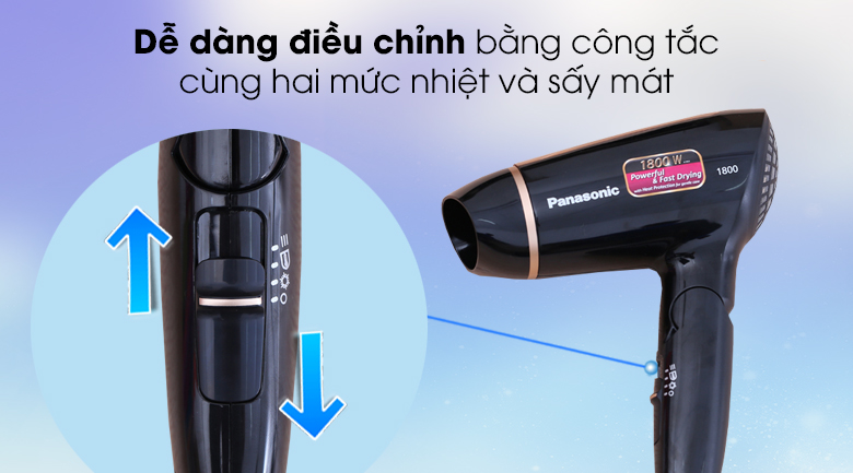 Máy sấy tóc Panasonic EH-ND30-K645 1800W 3 chế độ sấy có sấy mát - Bảo Hành 12 Tháng Toàn Quốc
