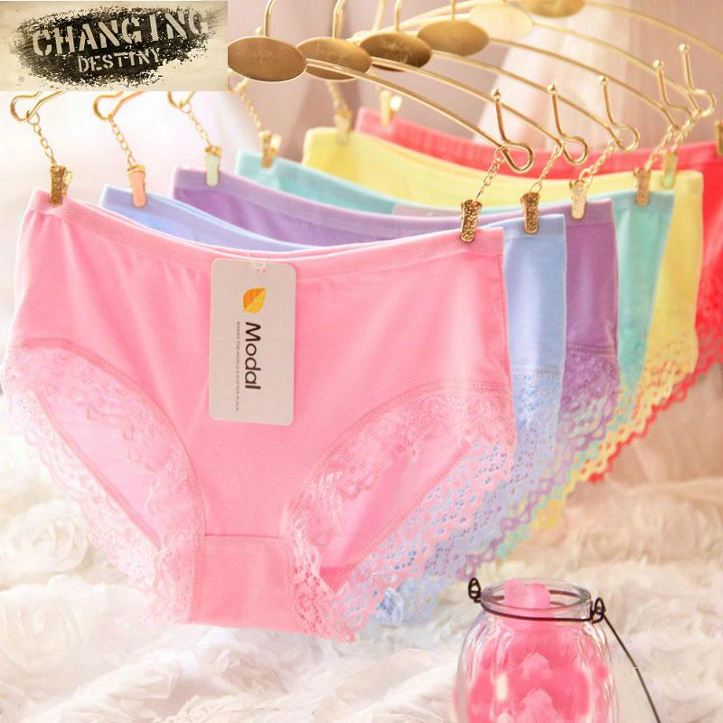 Quần lót nữ cotton viền ren Modal