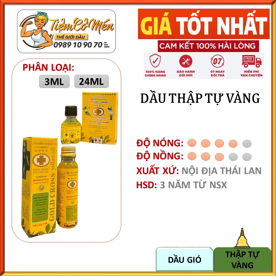 01 GOLD CROSS YELLOW OIL - 3ML & 24ML