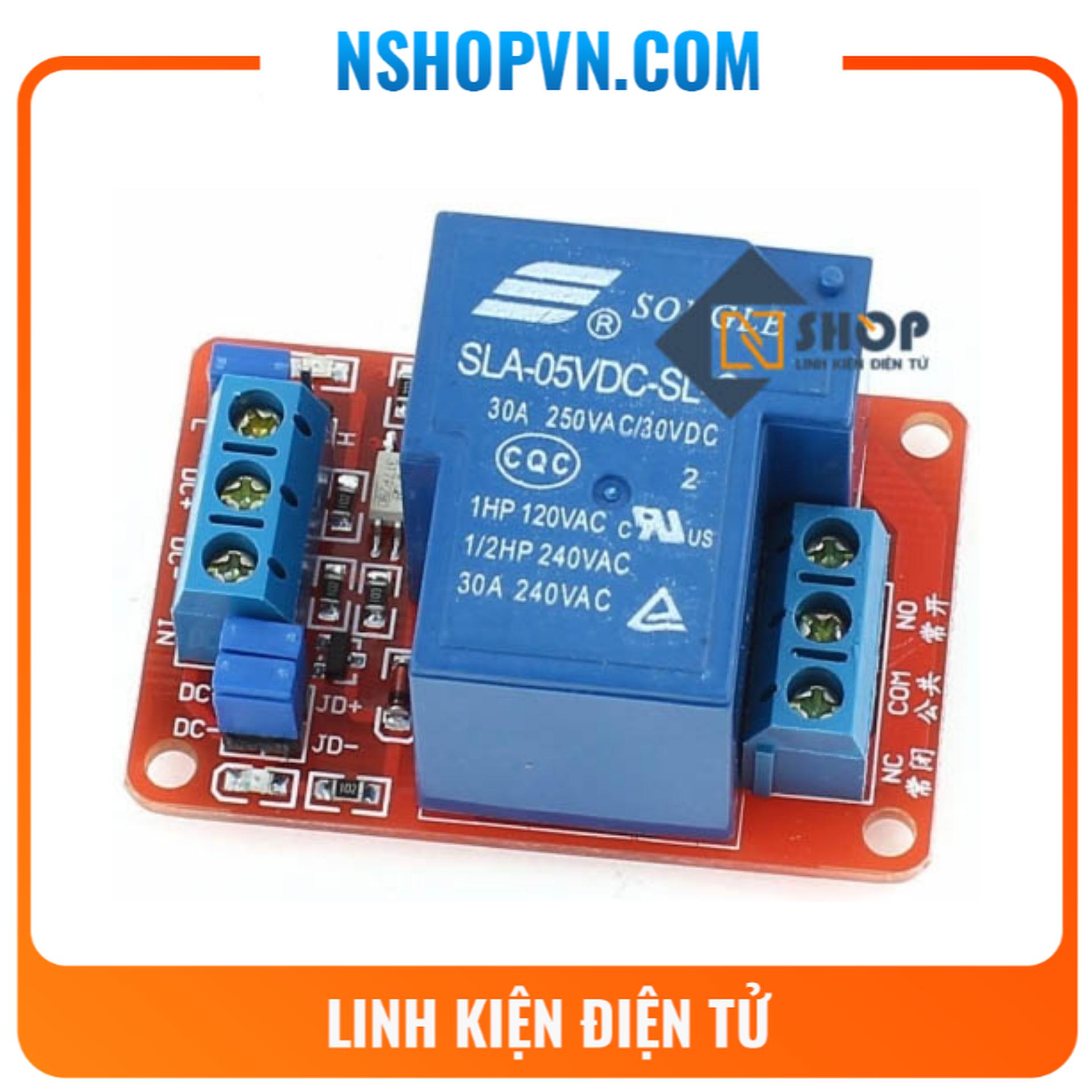 Module 1 Relay Với Opto Cách Ly Kích H/L 5V 30A