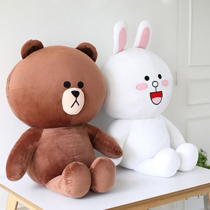 Gấu Brown và thỏ Cony kích thước 40cm(có áo)