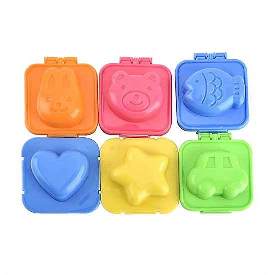 [THANH LÝ]Bộ 6 khuôn cơm bento hình thú cho bé