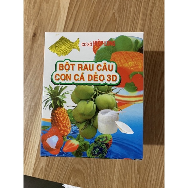 Bột Rau Câu Con Cá Dẻo Hiệp Long (Hộp 12 gói)