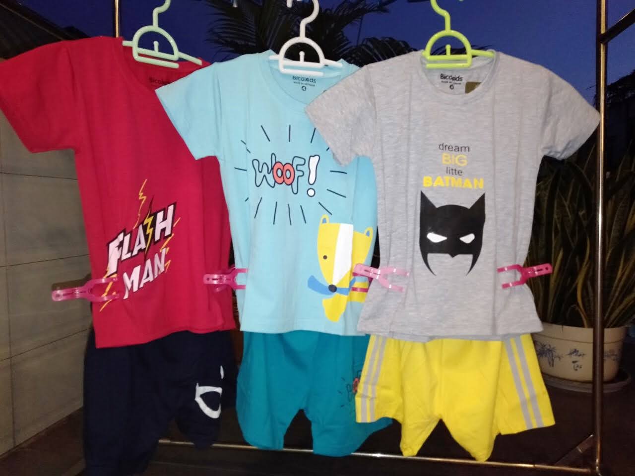 SET 3 BỘ ĐỒ THUN BÉ TRAI