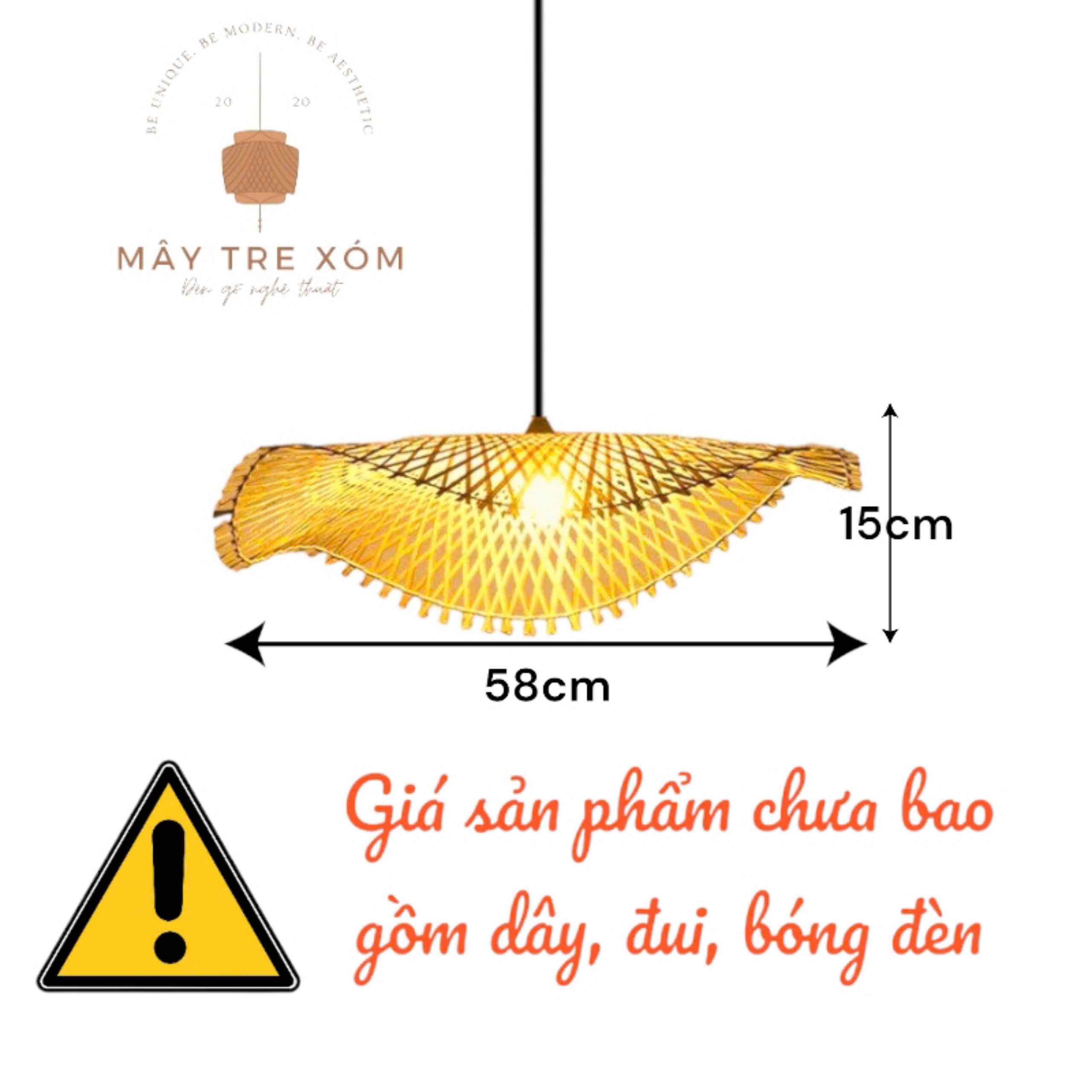 Đèn tre lá sen- đèn tre trang trí thả trần